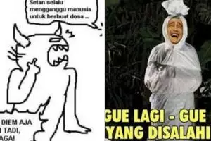 8 Meme lucu nyalahin setan ini bikin ketawa lepas