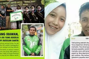 7 Kisah haru tukang ojek online, ada yang hidupi ratusan santri