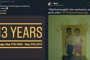 10 Cuitan #13TahunGempaJogja kenang Gempa Jogja tahun 2006