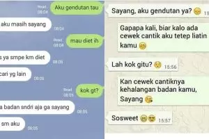 10 Percakapan lucu ngobrolin diet ini endingnya bikin baper