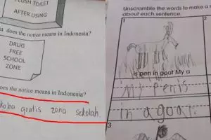 12 Jawaban siswa di soal Bahasa Inggris ini bikin tepuk jidat