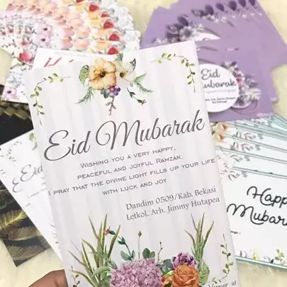 20 Inspirasi kartu ucapan Idul Fitri, simpel dan mudah dibuat