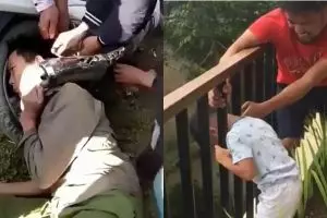 10 Momen kepala nyangkut ini bikin kasihan sambil tahan senyum