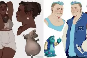 10 Ilustrasi tokoh kartun hewan jadi manusia ini hasilnya keren