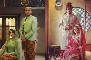 9 Gaya prewedding Tania Nadira & kekasih, pakai adat Jawa & India