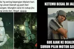 10 Meme lucu tips anti begal ini bikin ketawa cekikikan