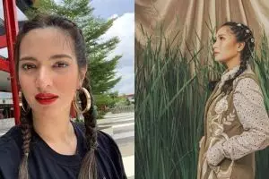 15 Artis ini tampil beda dengan gaya rambut kepang