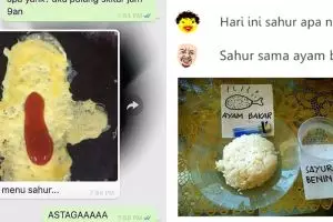 11 Meme lucu ngobrolin menu sahur ini bikin tepuk jidat