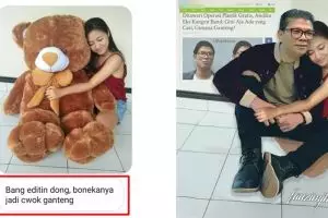 10 Foto korban minta dieditin bareng artis ini bikin ngakak