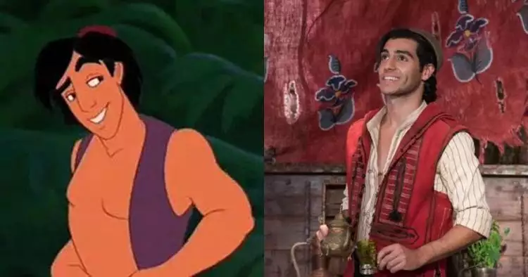 Perbandingan 5 karakter tokoh di film Aladdin dengan versi animasi