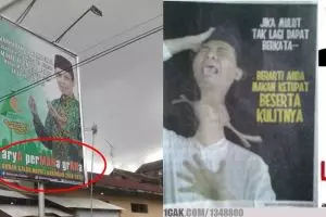 9 Spanduk ucapan Idul Fitri ini kocaknya mengundang senyum