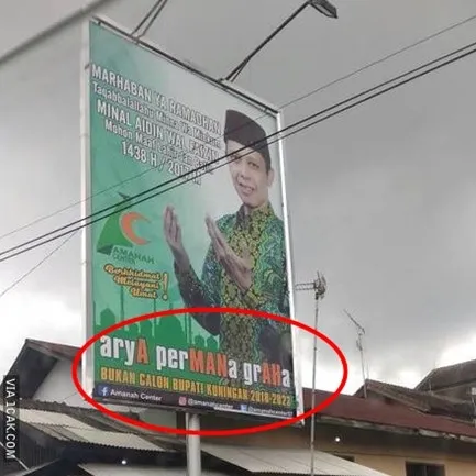 9 Spanduk ucapan Idul Fitri ini kocaknya mengundang senyum