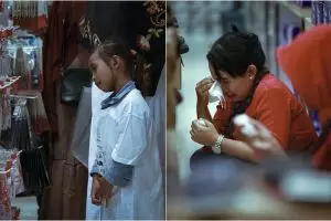 Kisah anak yatim belanja baju lebaran ini bikin haru