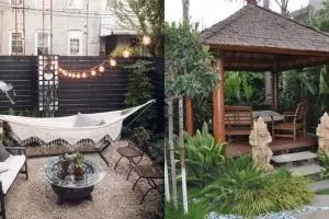 15 Inspirasi taman belakang rumah ini asri dan cozy