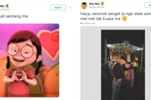 10 Cuitan lucu kisah cinta terpendam Mei Mei pada Mail, kocak abis