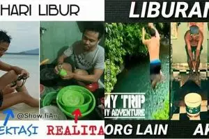 10 Meme lucu ekspektasi vs realita saat liburan, ngenes banget