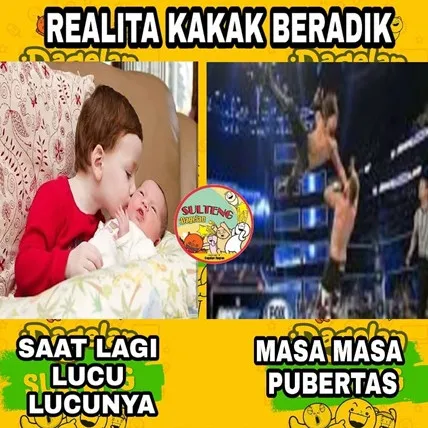10 Meme lucu 'derita punya adik' ini ngenes banget