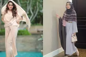 Inspirasi kaftan 10 seleb ini cocok buat Lebaran, stylish abis