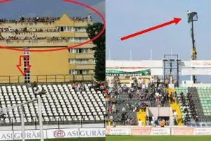 10 Tingkah absurd nonton sepak bola di stadion ini bikin heran