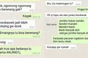 10 Chat lucu cara balas ejekan teman ini bikin nyengir