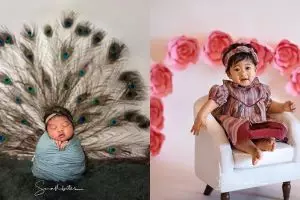 7 Gaya pemotretan Sedah Mirah, ekspresinya bikin gemes