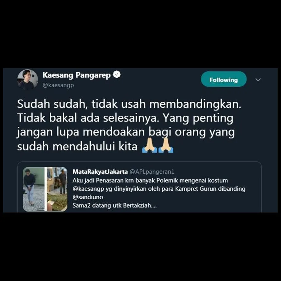 7 Reaksi santai Kaesang dibully usai melayat Ani Yudhoyono