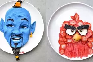 12 Kreasi sayur & buah bertema kartun ini bikin nggak tega makan