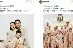 15 Review lucu seragam Lebaran seleb ala netizen ini kocak