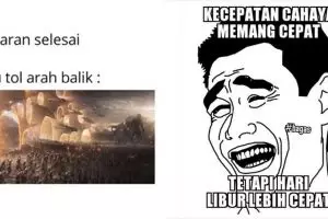 11 Meme lucu Lebaran telah usai ini bikin auto cengar-cengir