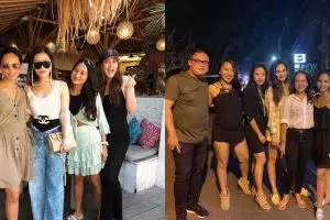 7 Momen Luna Maya liburan bareng keluarga Faisal Nasimuddin di Bali