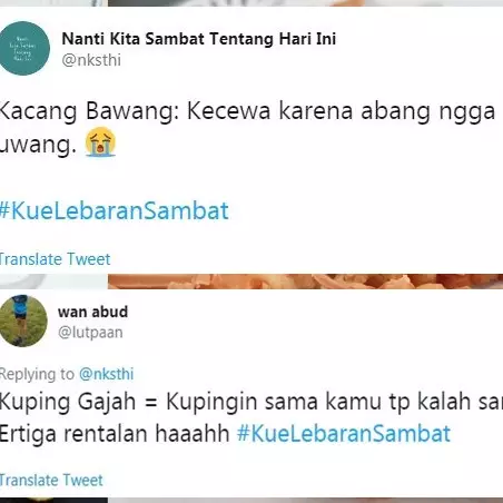 13 Cuitan lucu pelesetan kue Lebaran ini bikin auto baper