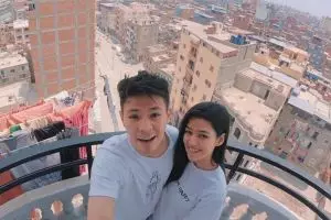 6 Momen Susan Sameh pulang kampung ke Mesir, ditemani kekasih