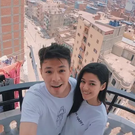 6 Momen Susan Sameh pulang kampung ke Mesir, ditemani kekasih