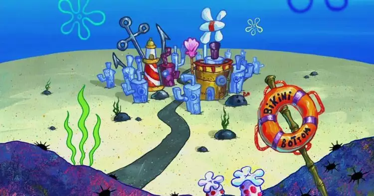 Ilustrasi alasan rumah SpongeBob susah ketemu di dunia nyata, kocak