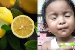 10 Ekspresi kocak anak kecil makan buah asam, lucu tapi kasihan