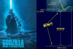10 Jawaban kenapa Godzilla bisa berdiri di atas laut ini bikin ngakak