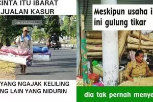 10 Meme lucu 'bisnis kaki lima' ini bikin tersenyum geli