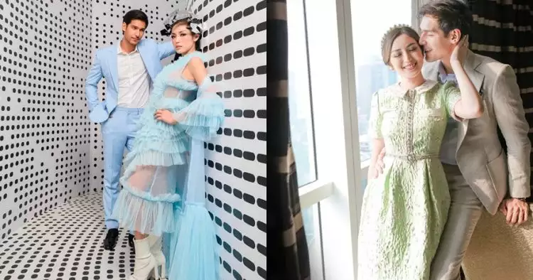 Pamer foto kebahagiaan tunangan, gaun Jessica Iskandar jadi sorotan
