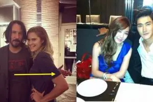 7 Seleb ini nggak mau pegang wanita saat berfoto