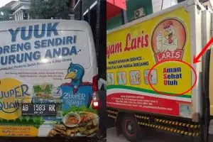 11 Slogan lucu di mobil angkutan barang ini bikin tepuk jidat