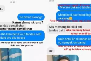 Chat cewek posesif ke pacarnya ini endingnya bikin ngakak