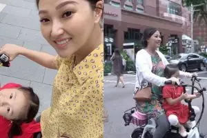 Alasan Sarwendah antar Thalia sekolah naik sepeda daripada mobil, haru