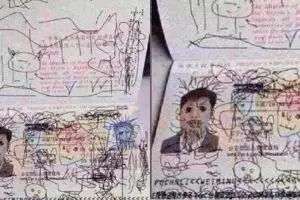 Paspor digambari anaknya, ayah ini jadi tertahan di imigrasi