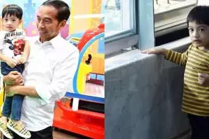 Gaya Jan Ethes jalan-jalan ke mal pakai kacamata renang, bikin gemas