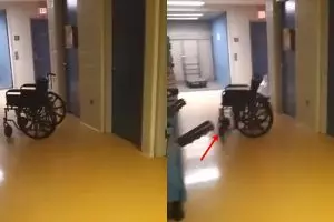 Viral video kursi roda rumah sakit bergerak sendiri, nyeremin abis