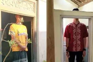 10 Foto aktivitas pria berpostur tinggi di rumah, bikin tepuk jidat