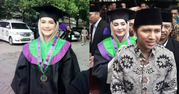 6 Momen kebahagiaan wisuda Arumi Bachsin, lulus dengan IPK 3,4