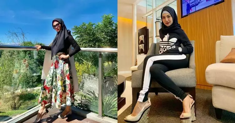 10 Potret Della Perez pakai hijab, gayanya cetar dan memesona