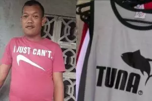 11 Pelesetan merek di kaus pria ini bikin tepuk jidat