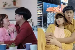 8 Aksi kocak Chika Jessica & Dwi Andhika, joget di stasiun MRT